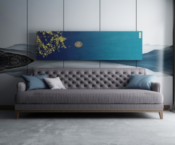 Modern Three-seat Sofa-ID:627115013