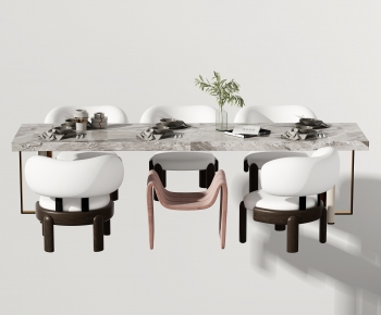 Modern Dining Table And Chairs-ID:632570985