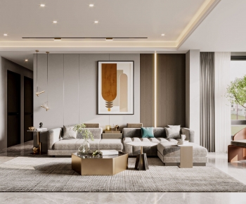 Modern A Living Room-ID:817066917