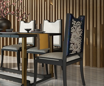 New Chinese Style Dining Table And Chairs-ID:480859334