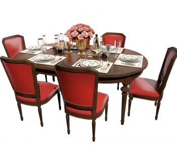 Modern Dining Table And Chairs-ID:127103092