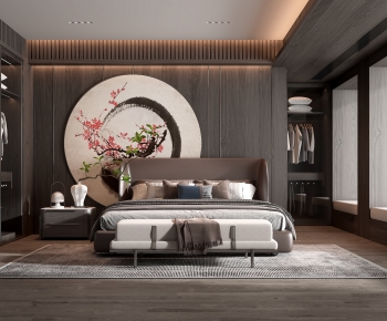 New Chinese Style Bedroom-ID:688003069