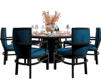 New Chinese Style Dining Table And Chairs-ID:183531054