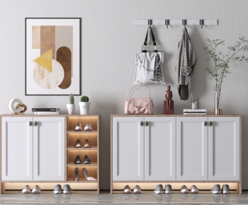 Nordic Style Shoe Cabinet-ID:366399355