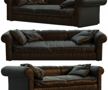 Simple European Style Three-seat Sofa-ID:959110023