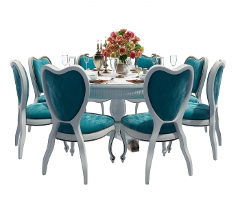 European Style Dining Table And Chairs-ID:503693104