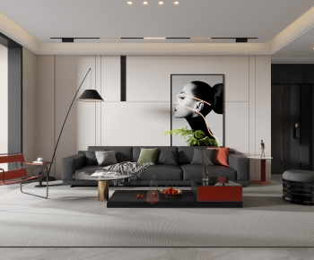 Modern A Living Room-ID:305830003
