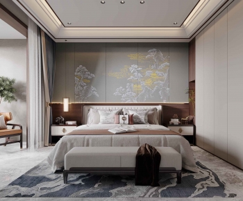New Chinese Style Bedroom-ID:101304053