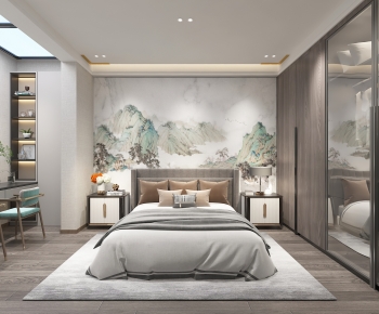 New Chinese Style Bedroom-ID:141649965