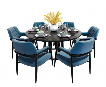 New Chinese Style Dining Table And Chairs-ID:829056026