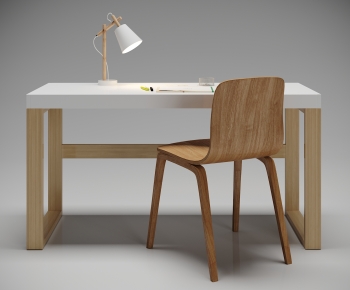 Modern Computer Desk And Chair-ID:278234001