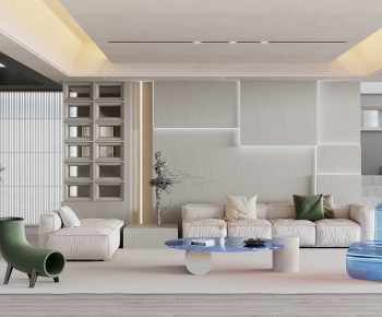 Wabi-sabi Style A Living Room-ID:619852074