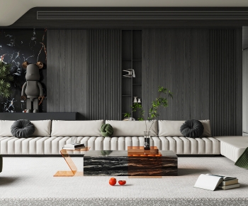 Modern A Living Room-ID:596746924