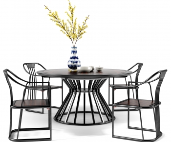 New Chinese Style Dining Table And Chairs-ID:507101063