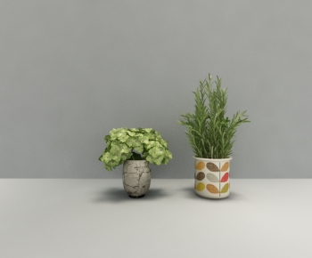 Nordic Style Potted Green Plant-ID:439888959
