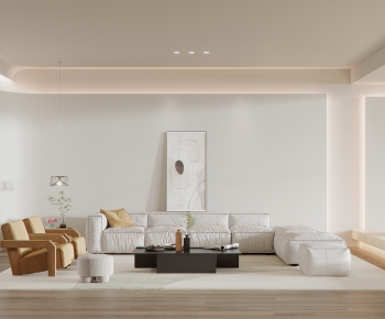 Modern Wabi-sabi Style A Living Room-ID:927206045