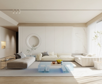 Modern Wabi-sabi Style A Living Room-ID:941165921