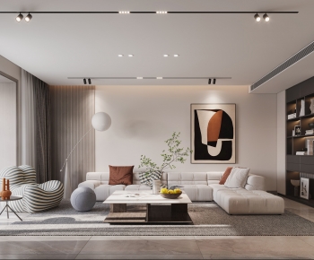 Modern A Living Room-ID:350959063