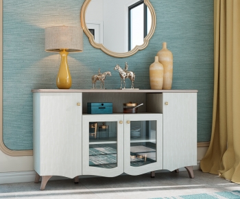 Simple European Style Decorative Cabinet-ID:584789049