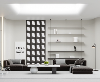 Modern A Living Room-ID:616630082