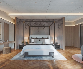 New Chinese Style Bedroom-ID:614417082