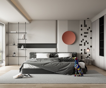Modern Wabi-sabi Style Bedroom-ID:454677101