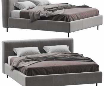 Modern Double Bed-ID:490695953