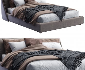 Modern Double Bed-ID:318301921
