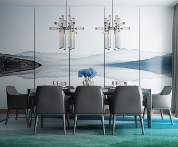 Modern Dining Table And Chairs-ID:123553045