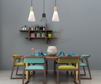 Nordic Style Dining Table And Chairs-ID:309145934