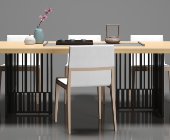 New Chinese Style Dining Table And Chairs-ID:920605906