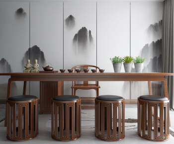 New Chinese Style Tea Tables And Chairs-ID:432924998