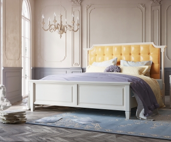 American Style Double Bed-ID:996479997