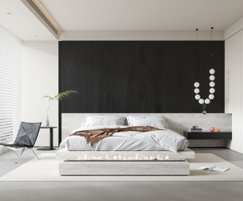 Modern Wabi-sabi Style Bedroom-ID:627570222