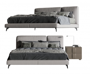 Modern Double Bed-ID:421879058