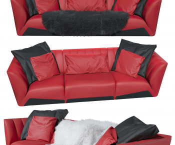 Modern Three-seat Sofa-ID:874206075