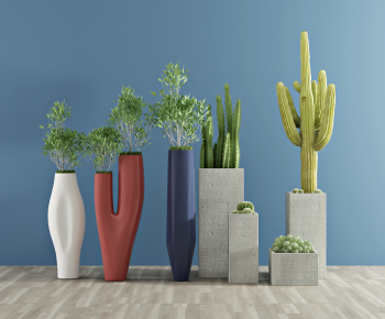 Modern Potted Green Plant-ID:100090557