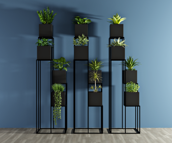 Modern Potted Green Plant-ID:890475039
