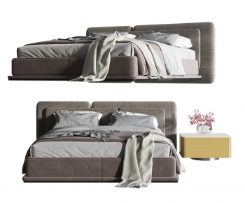 Modern Double Bed-ID:408555986