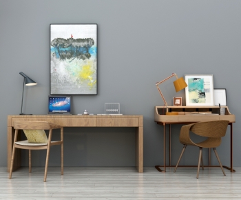 Modern Computer Desk And Chair-ID:948619833