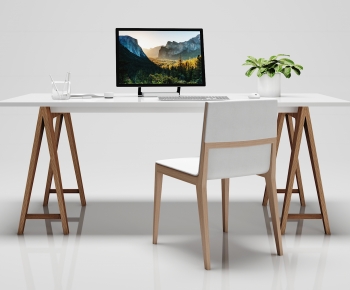 Modern Computer Desk And Chair-ID:108006005