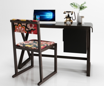 Modern Computer Desk And Chair-ID:766050103