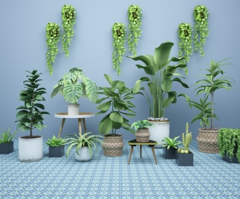 Modern Potted Green Plant-ID:632348066