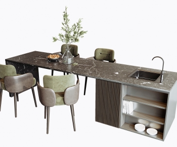 Modern Dining Table And Chairs-ID:155216931