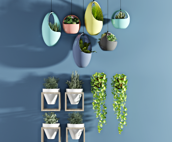 Modern Potted Green Plant-ID:805165055