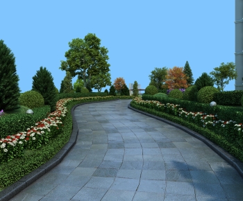 Modern Garden Landscape-ID:807727101