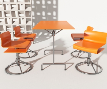 Industrial Style Leisure Table And Chair-ID:728101973