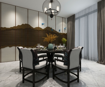 New Chinese Style Dining Room-ID:518893968