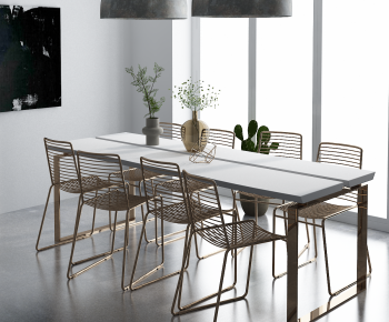 Modern Dining Table And Chairs-ID:785368922