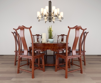 New Chinese Style Dining Table And Chairs-ID:578501941